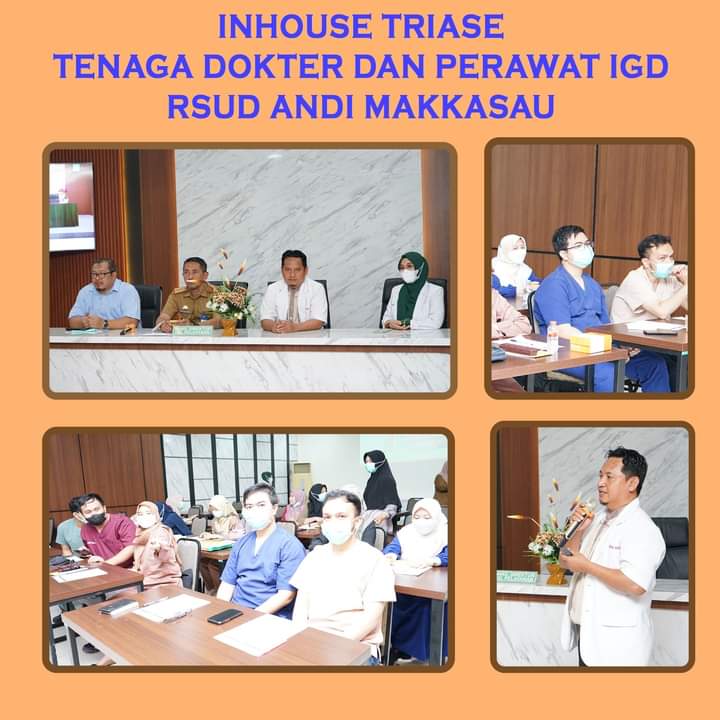 Tingkatkan Kualitas SDM, RSUD Andi Makkasau Gelar Inhouse Training Triase Bagi Dokter dan Perawat IGD 